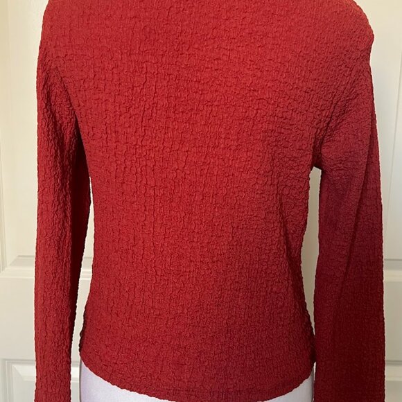 See You Monday Tie Front Long Sleeve Shirt Top Size Small - Picture 8 of 11